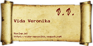 Vida Veronika névjegykártya